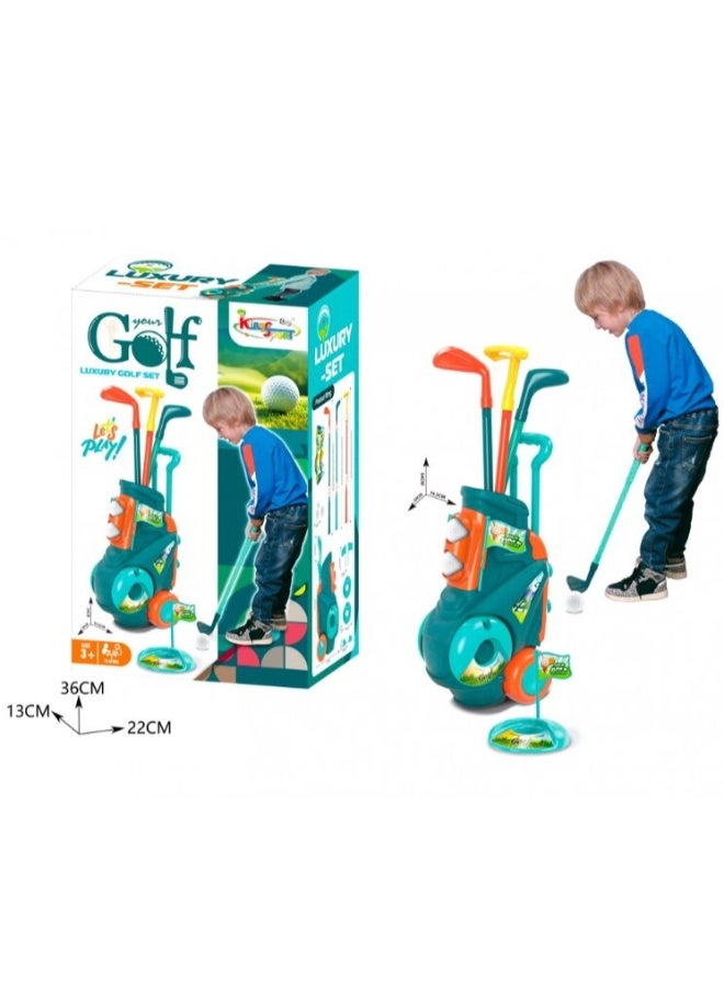 TOY GARDEN Kids Golf Cart Toy Set – Outdoor Sports Playset with Plastic Clubs, Balls & Holes | Fun Garden Golf Game for Boys & Girls Ages 3+ - Image 3