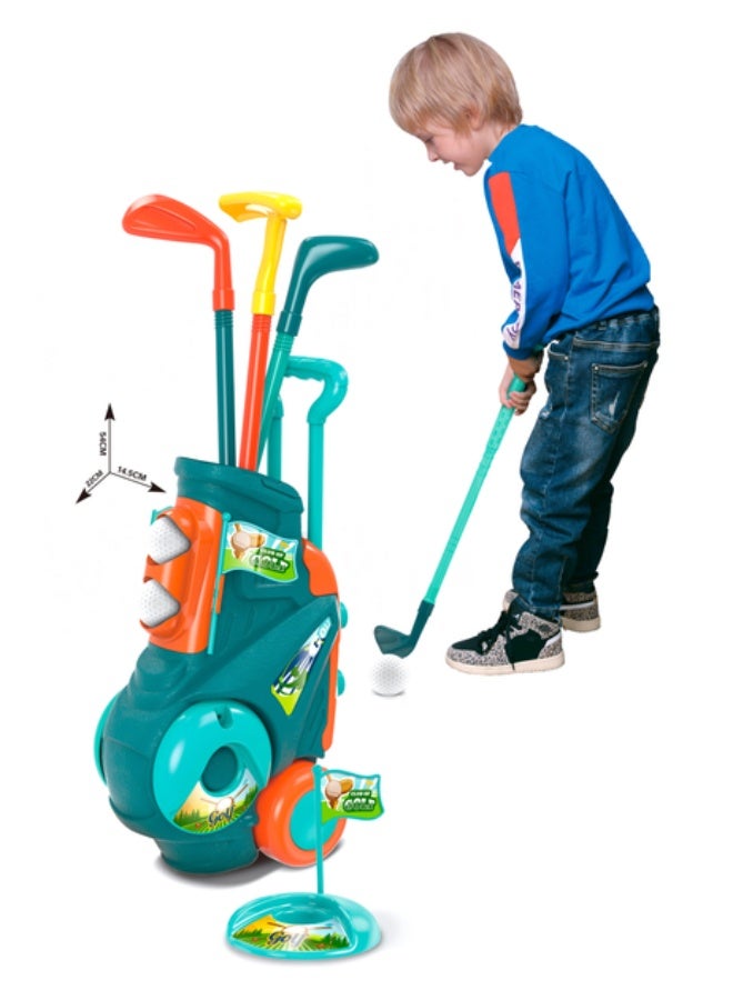 TOY GARDEN Kids Golf Cart Toy Set – Outdoor Sports Playset with Plastic Clubs, Balls & Holes | Fun Garden Golf Game for Boys & Girls Ages 3+ - Image 4