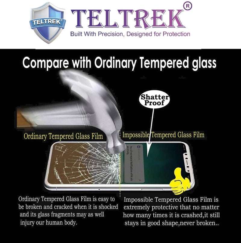 TELTREK Screen Guard Compatible With Redmi 15 5G Shatterproof, Flexible Fiber Screen Protector, 9H Hardness Impossible Screen Guard Not a Tempered Glass - Image 3
