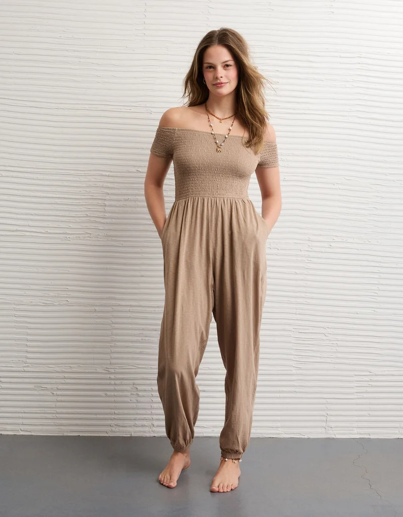 AE Sunchaser Off-the-Shoulder Jumpsuit