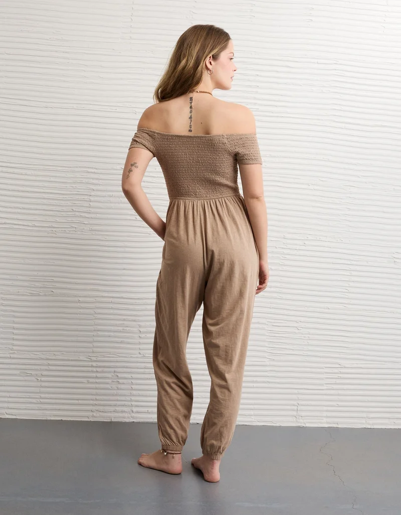 American Eagle  AE Sunchaser Off-the-Shoulder Jumpsuit for Women | Best Price UAE