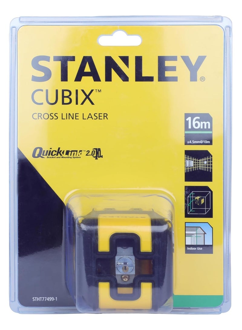 Stanley Stanley Intelli Tools Cubix Cross Line Laser Level, Green Beam, STHT77498-1  - Image 1