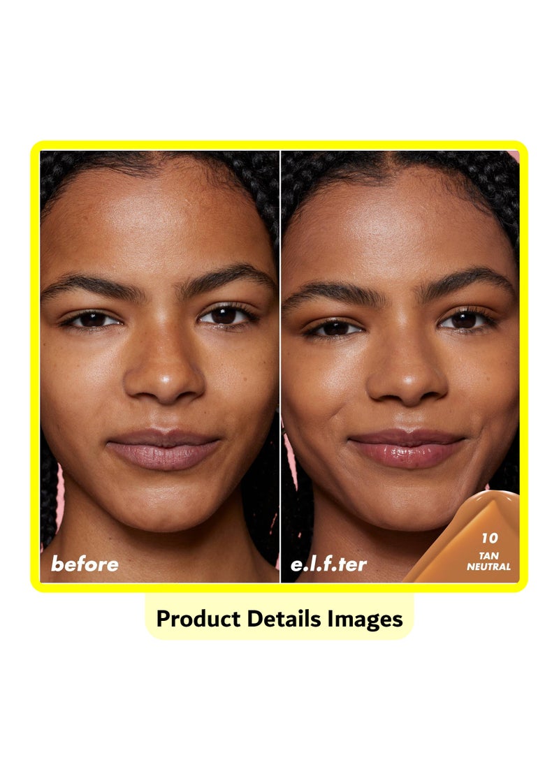 elf Halo Glow Skin Tint Light Coverage Foundation - Mineral SPF 50 - 10 Tan Neutral - Image 3