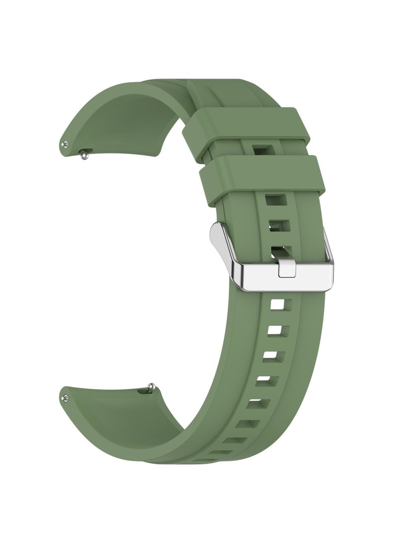 22MM Straps Compatible with Huawei Watch GT5(46MM)/GT4(46MM)/GT3(46MM)/GT3 Pro(46MM)/GT2(46MM)/GT2e(46MM)/GT/GT Runner,Huawei Watch 4/4 Pro/3/3 Pro,Honor Watch 4 Pro/GS3/Magic Watch 2,Soft Silicone Band for Men, Women,Green - Image 3