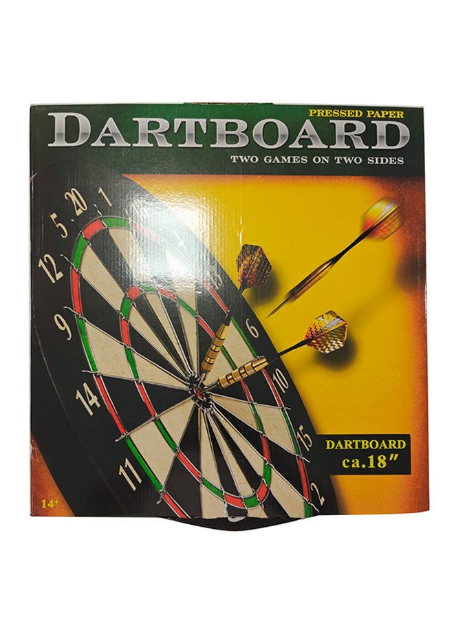 general Paper Dartboard Sj-18324 With 2 Sides Game / 6Darts - Image 1