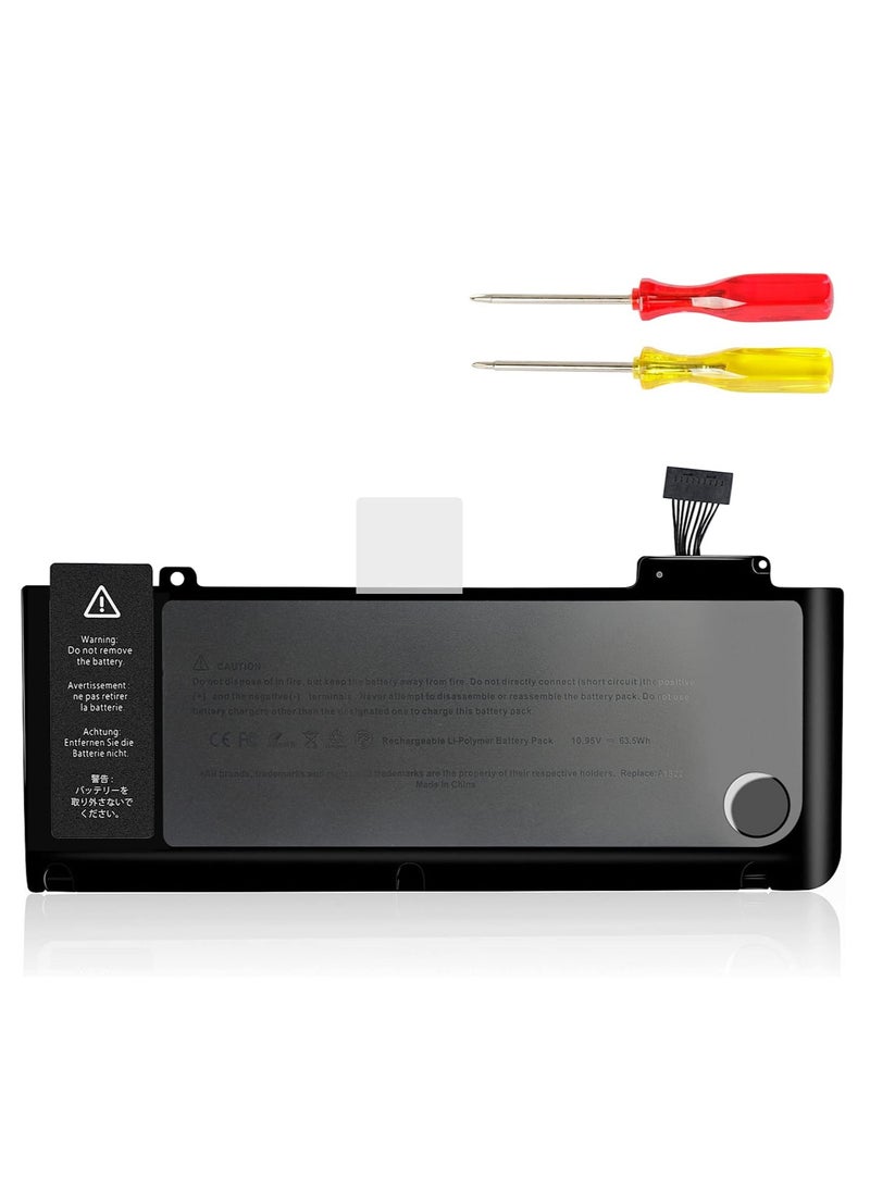 Generic A1322 A1278 Battery for MacBook Pro 13-inch Mid 2012 2010 2009, Early and Late 2011 (MC374LL/A MB990LL/A MB991LL/A etc.) [10.95V 63.5Wh]  - Image 1