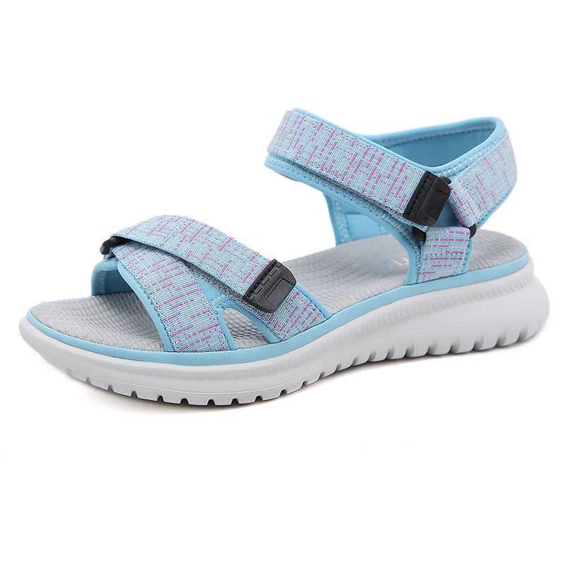 2025 new sports summer sandals women's college wind slope MD light and comfortable student women's shoes a generation of hair - Image 1