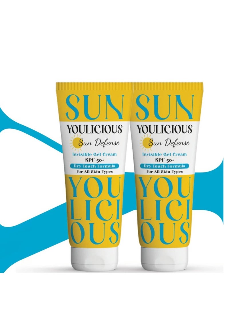Youlicious Youlicious sun invisible spf50 gel cream 60gm 1+1 