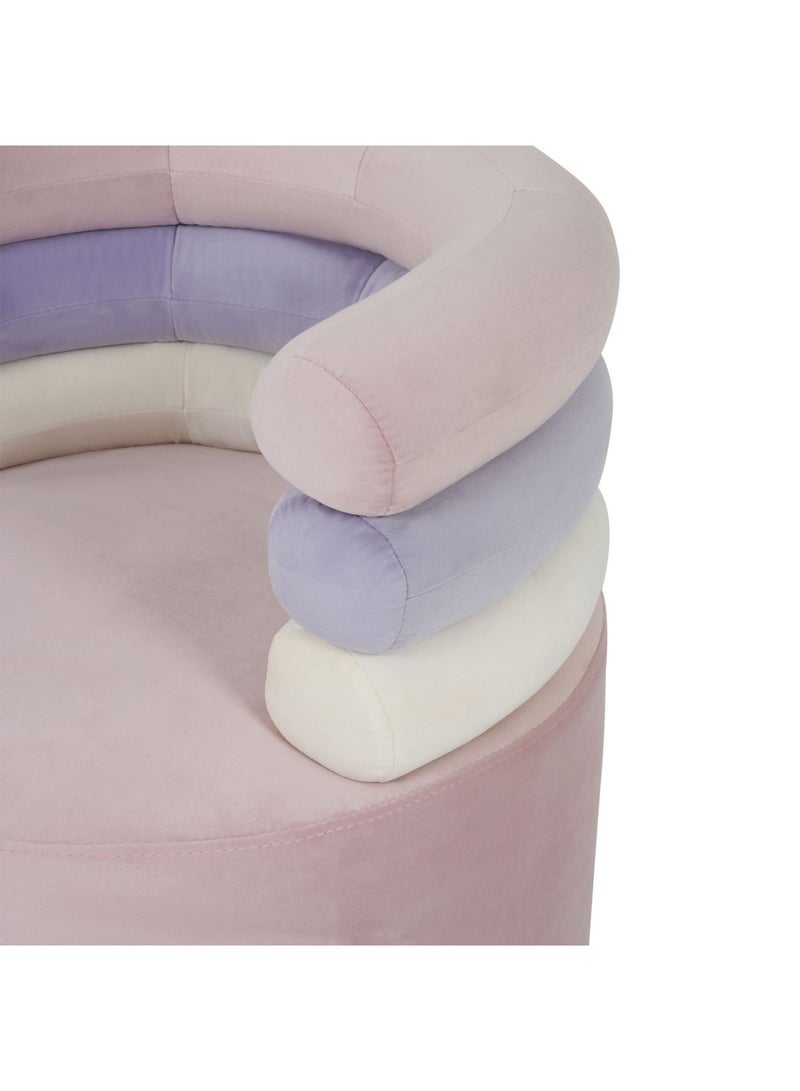 Pan Home RAINBOW RETREAT KIDS SEATING AND STOOL UPHOLSTERED - BLUSH PINK  - Image 4