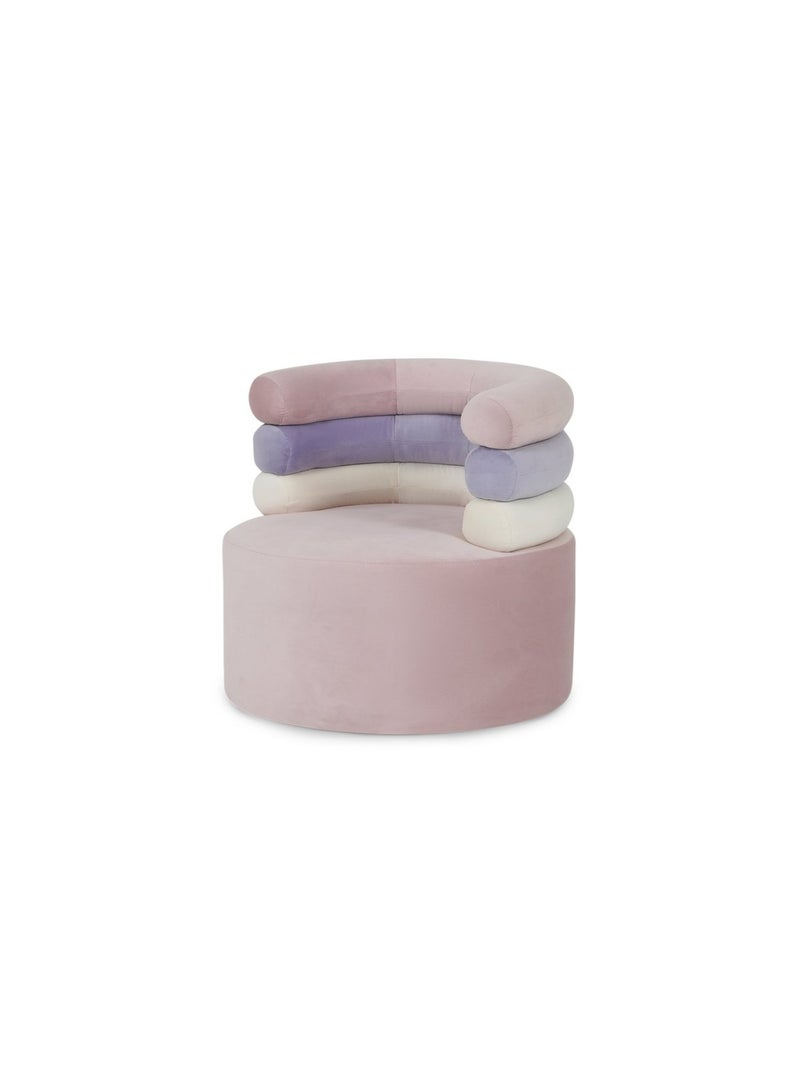 Pan Home RAINBOW RETREAT KIDS SEATING AND STOOL UPHOLSTERED - BLUSH PINK  - Image 3