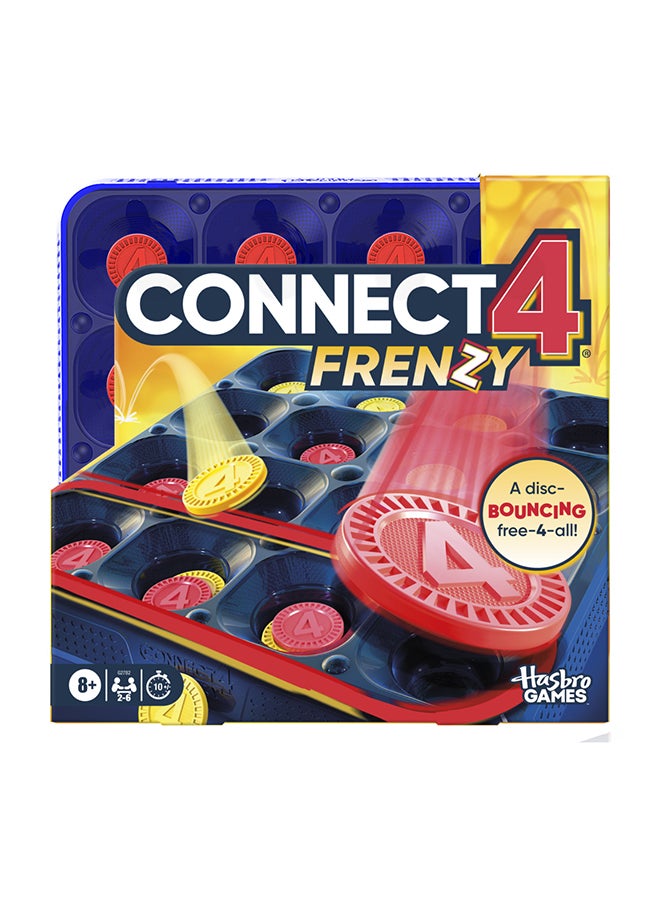 هاسبرو - جيمينج لعبة فرينزي | أقراص قفز لأربعة لاعبين متتاليين | للأعمار من ٨ سنوات فما فوق | من ٢ إلى ٦ لاعبين | ١٠ دقائق | ألعاب حفلات عائلية نابضة بالحياة للأطفال والمراهقين والبالغين - Image 4