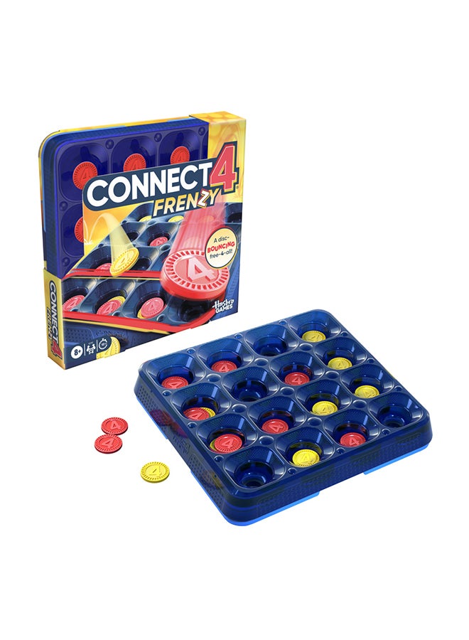 هاسبرو - جيمينج لعبة فرينزي | أقراص قفز لأربعة لاعبين متتاليين | للأعمار من ٨ سنوات فما فوق | من ٢ إلى ٦ لاعبين | ١٠ دقائق | ألعاب حفلات عائلية نابضة بالحياة للأطفال والمراهقين والبالغين - Image 1