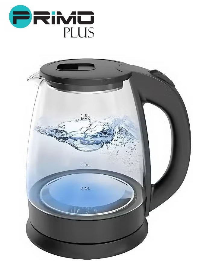 بريمو بلس غلاية زجاج كهربائية مع ضوء LED من الأسفل بسعة 2لتر بقدرة 1500واط - Image 5