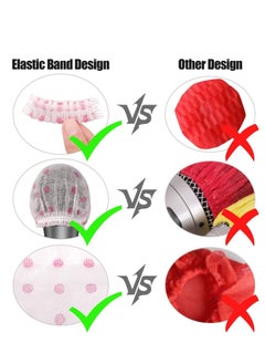 Y&D 200pcs Disposable Mic Cover, Non Woven Elastic Band Handheld Windscreen Cover for KTV, Recording, Stage, Interview  - Image 3