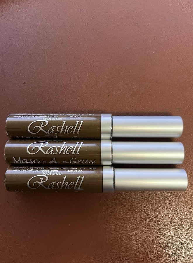 RASHELL (3 Pack) RASHELL Masc-A-Gray Hair Color Mascara - Brown by Rashell - Image 1