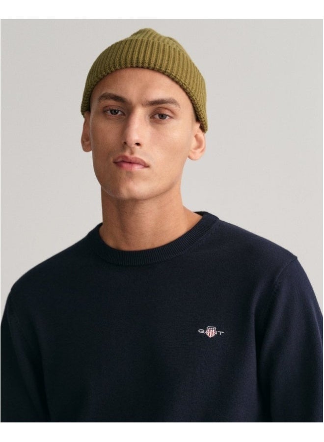 Gant Classic Cotton Crew Neck Sweater - Image 4
