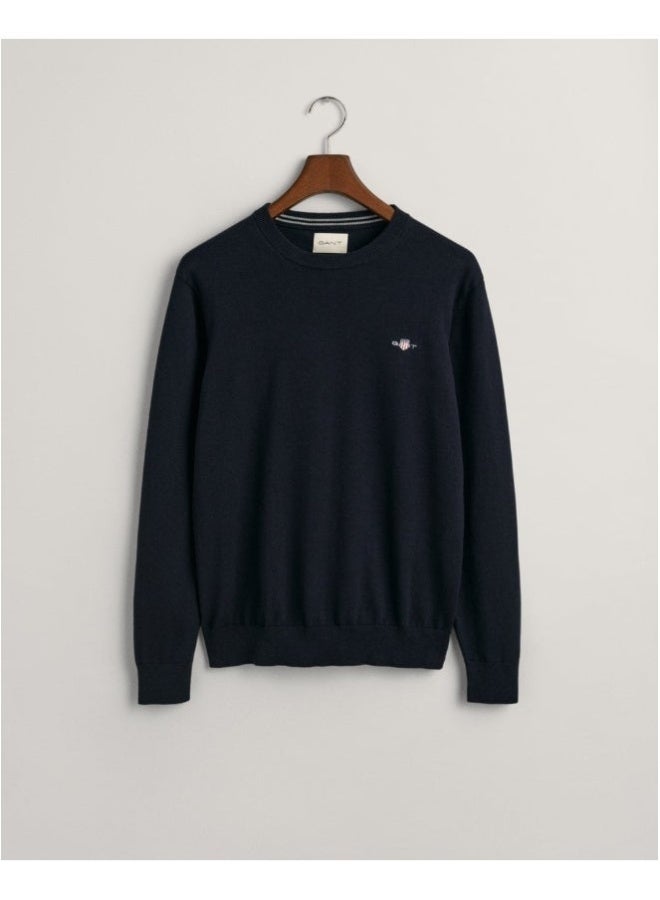 Gant Classic Cotton Crew Neck Sweater - Image 3