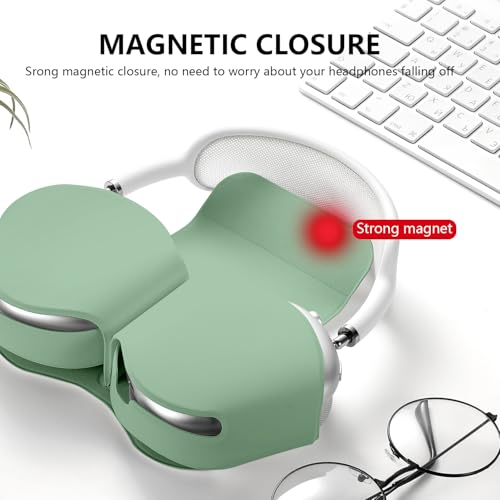 Youtec for Apple Airpods Max CaseHeadphones Protective Case for AirPod Max Supports Sleep Mode AntiScratch and AntiDustAirpod Pro Max by PU LeatherGrass Green 2 - Image 3
