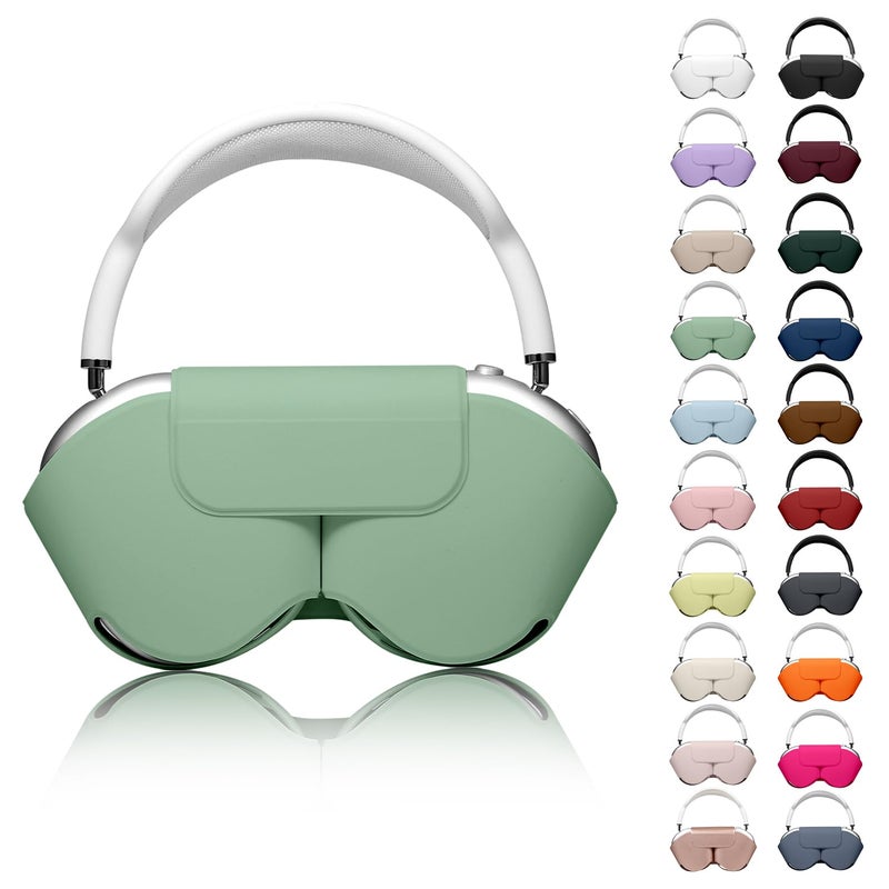 Youtec for Apple Airpods Max CaseHeadphones Protective Case for AirPod Max Supports Sleep Mode AntiScratch and AntiDustAirpod Pro Max by PU LeatherGrass Green 2 - Image 2