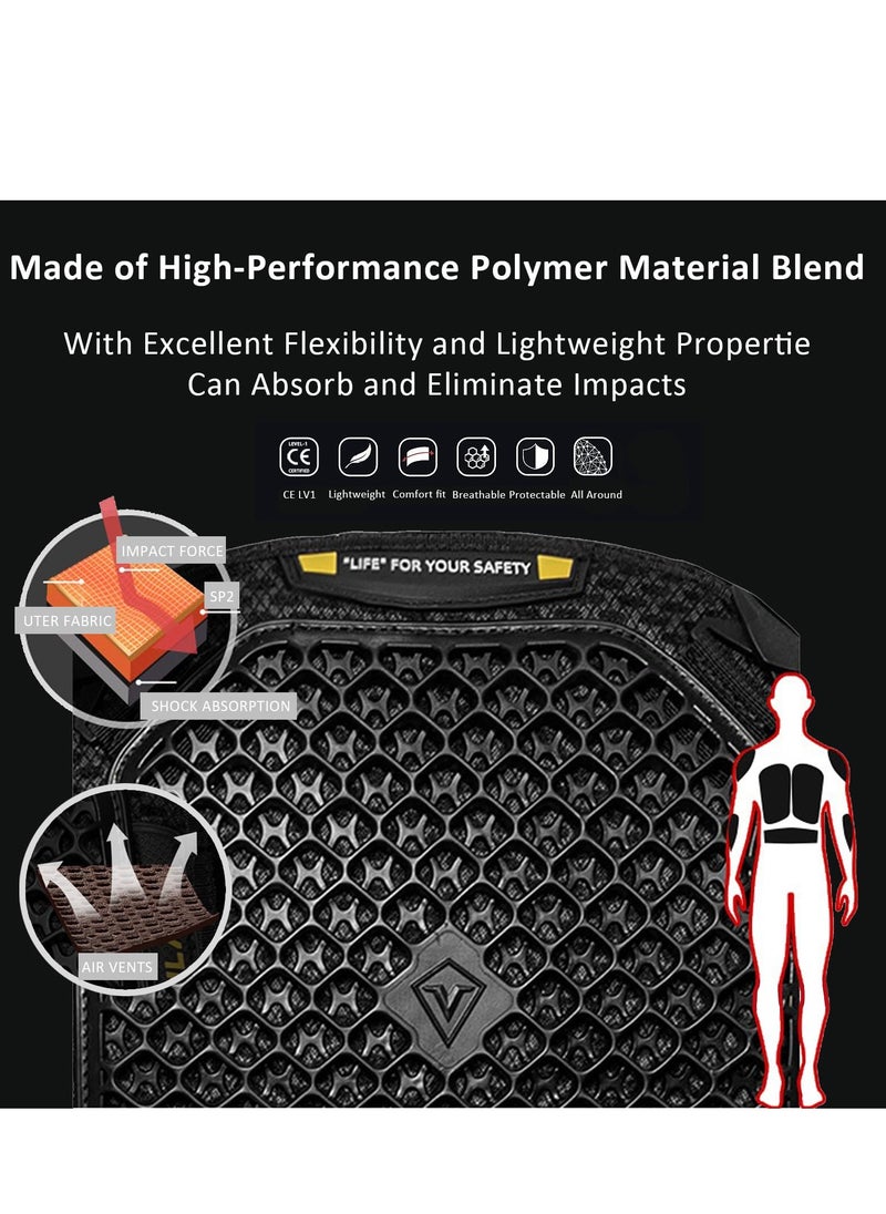 Sulaite Motorcycle Jacket Armor Lightweight Protection Jacket Mesh Riding Jackets Bionic Action Bike Gear for Men  - Image 5
