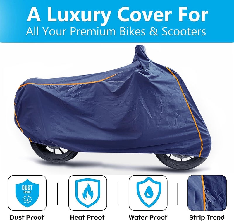 GARREGE: SUPERIORITY OUR PRIORITY GARREGE SUPIERIORITY FIRE Resistant Waterproof Nylon Coated Cover with Piping Design Long Last Nylon Fabric All Weatherproof Cover for Platina 125 - Image 2