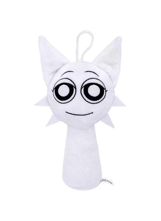 Sprunki Plush, Game Plush Toys,Soft Stuffed Animal Pillow Figure Doll Birthday Gifts for Adult Kids (White) 