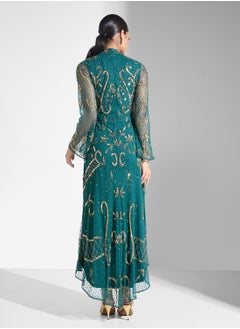 Frock and Frill Embellished Dipped Hem Dress  - Image 2