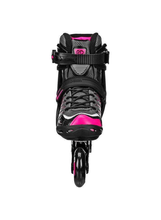 Roller Derby AERIO Q-60 Women's Inline Skates, Black/Pink, Size 7 - Image 3