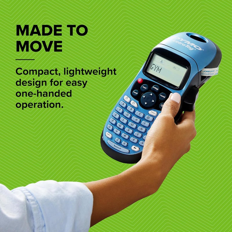 DYMO LetraTag LT-100H Handheld Label Maker with 13 Character LCD Screen - Blue - Image 2
