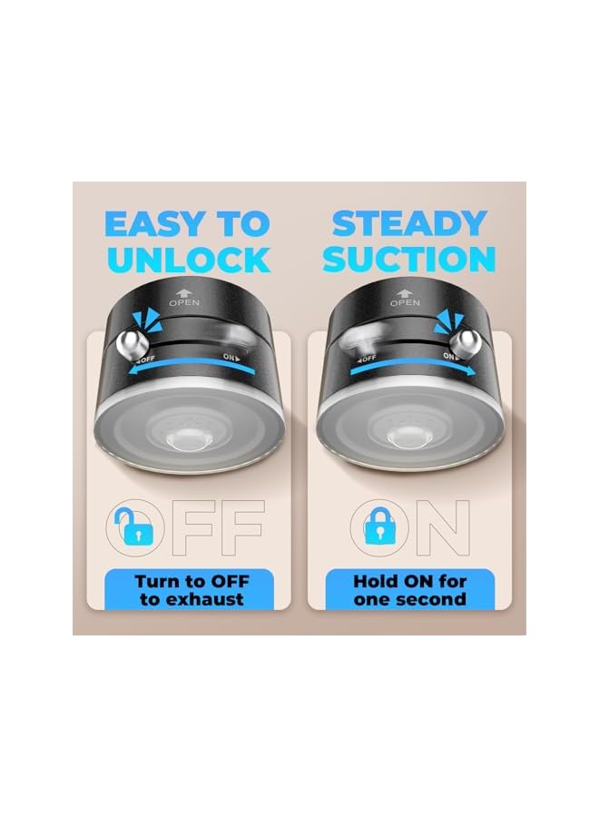 S-TOP Foldable Vacuum Magnetic car Phone Holder for Magsafe, 360° Rotatable Suction Phone Mount, Strong Suction Cup Magnetic Car Phone Holder for iPhone, Samsung, All Smartphones & All Car Models - Image 5