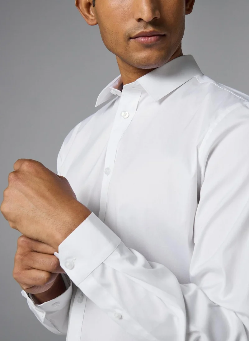 Matalan White Taylor & Wright White Performance Slim Fit Shirt for Men | Best Price UAE