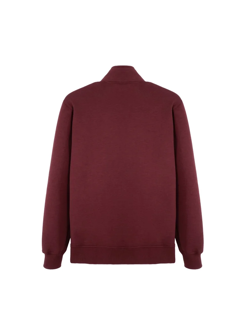 سيدرو CEDRO Men's Cotton Rich Quarter-Zip Mock Neck Mid-Weight Ultra Soft Sweatshirt