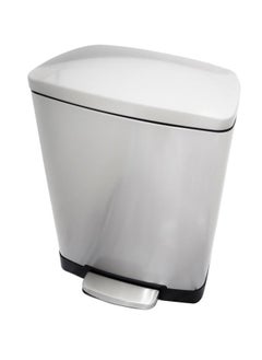 Generic Pedal Garbage Bin | Brushed Stainless Steel Finish | Soft-Closing | Fingerprint-Resistant | Suitable For Kitchens & Homes | 12L 