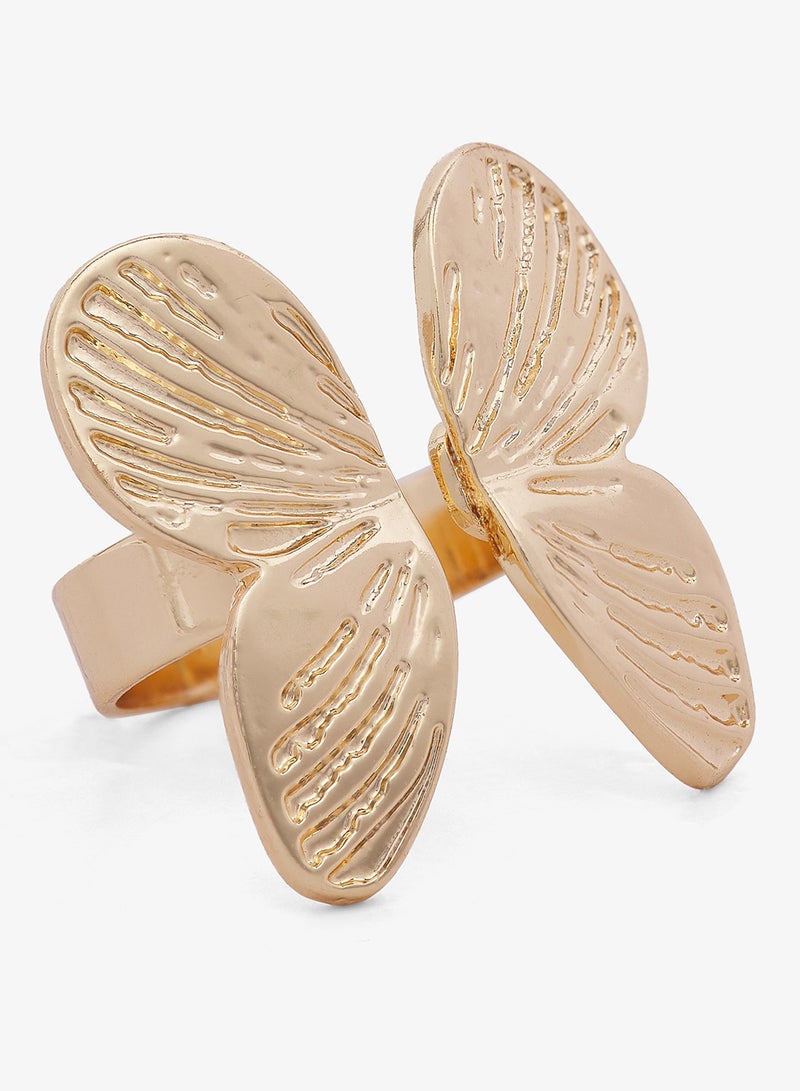 Ginger Chunky Gold Ring - Image 4