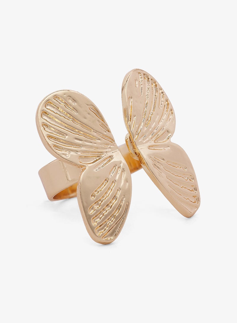 Ginger Chunky Gold Ring - Image 1