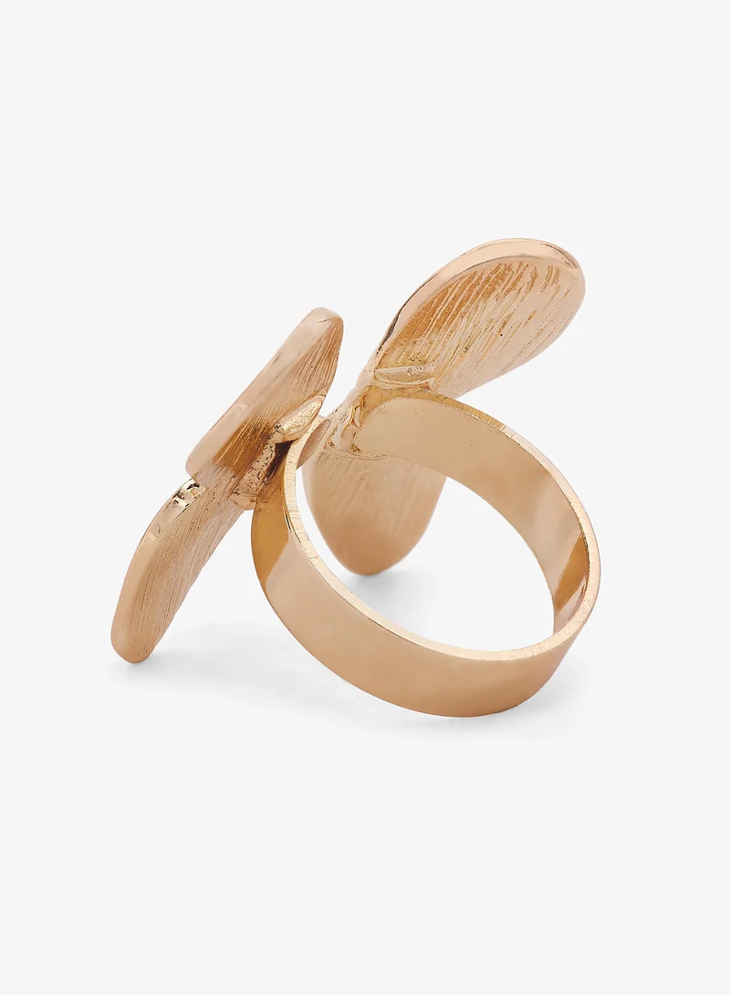 جينجر Chunky Gold Ring