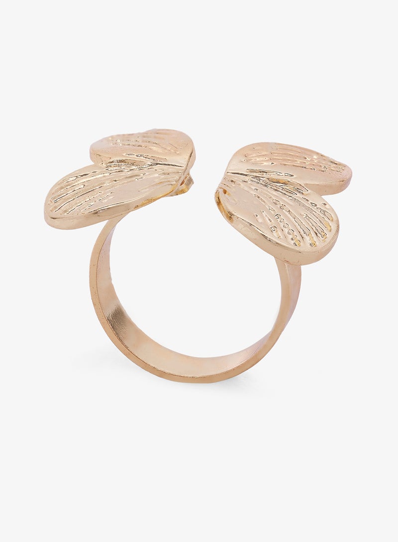 Ginger Chunky Gold Ring - Image 2