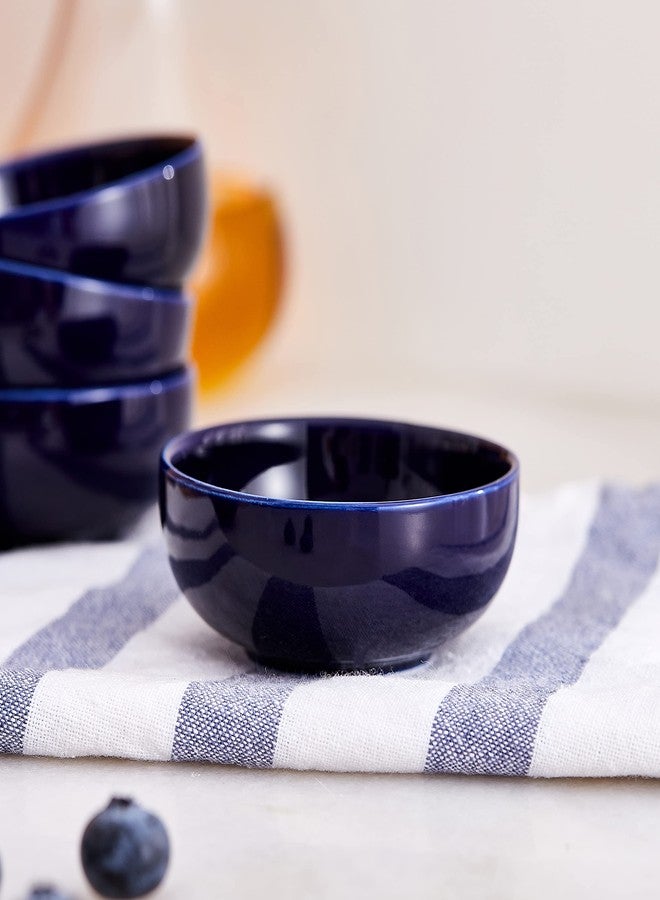 Swuut Ceramic Pinch Bowls,2.7 oz Mini Prep Dip Bowl Set,Small Dipping Salsa Charcuterie Soy Sauce Side Dish for Sushi,Set of 6(Blue) - Image 3