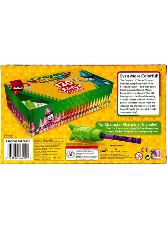 Crayola 120-Piece Non-Toxic Double-Wrapped Crayon Set Multicolor CRA5269201017 - Image 2