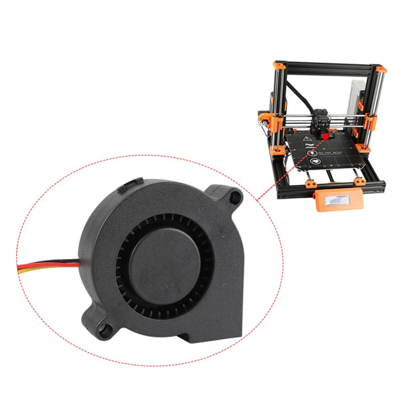 قطعتان من مروحة التبريد الشعاعية فائقة الصمت بمحمل هيدروليكي لطابعة بروسا بتصميم نفخ فعال - Image 3