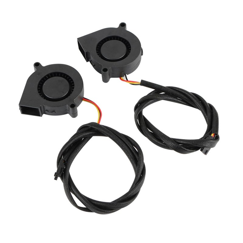 قطعتان من مروحة التبريد الشعاعية فائقة الصمت بمحمل هيدروليكي لطابعة بروسا بتصميم نفخ فعال - Image 4