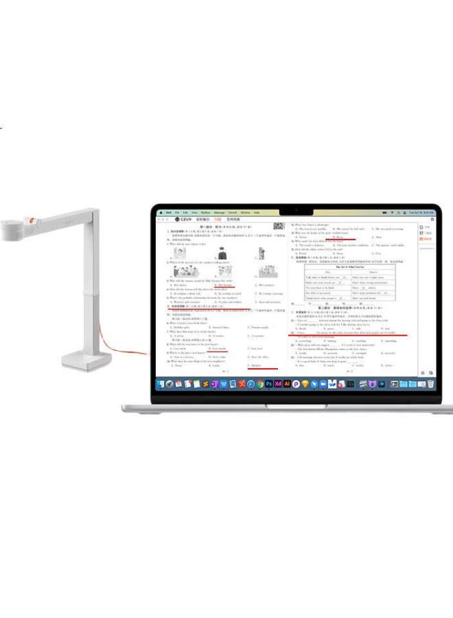 CZUR Chengzhe Fancyuplus Video Display Stand, Online Course Teaching, Calligraphy And Painting Training, Microphone Recording, Video Recording, Course Projection, 4K Photo Scanning, A3/A4 High-Definition Camera - Image 1