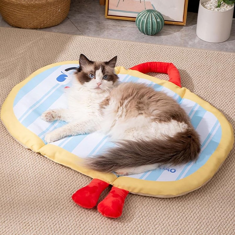 Large Foldable Pet Bed Cooling Ice Silk Mat Sofa Cushion for Dogs and Cats - Image 3