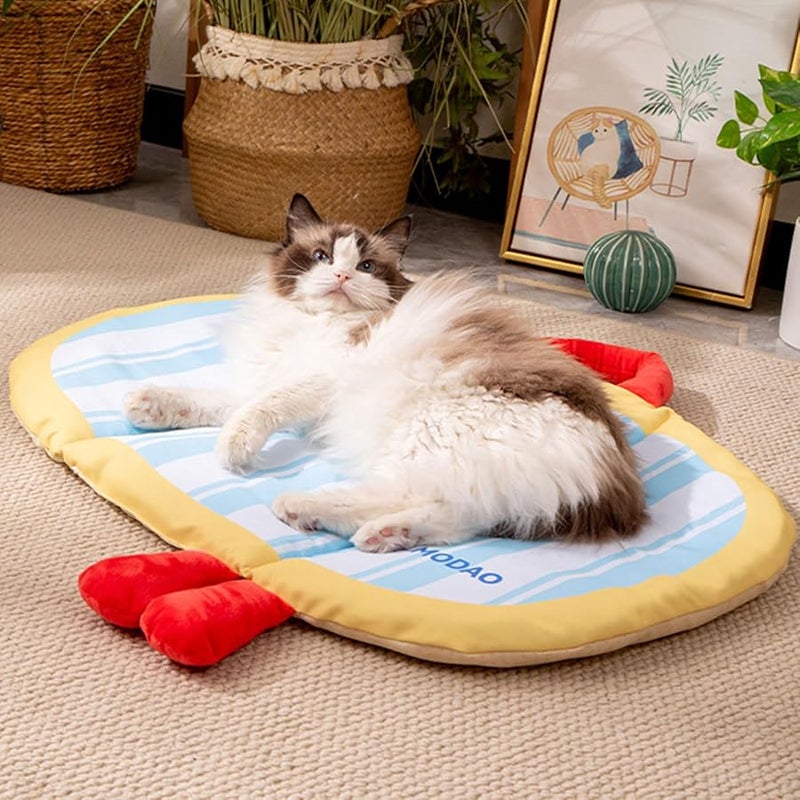 Large Foldable Pet Bed Cooling Ice Silk Mat Sofa Cushion for Dogs and Cats - Image 5
