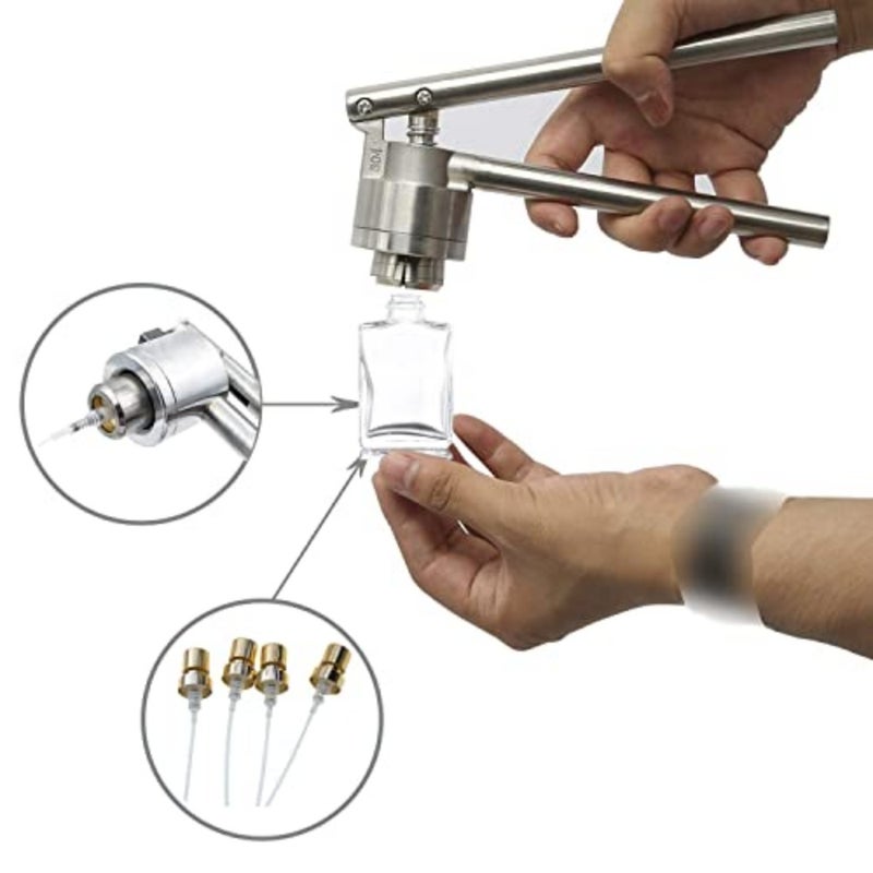 Stainless Steel Manual Perfume Bottle Spray Vial Crimper, Hand Sealing Machine, 15mm 20mm Crimper Seals, Capping Tool, 20mm - Image 3