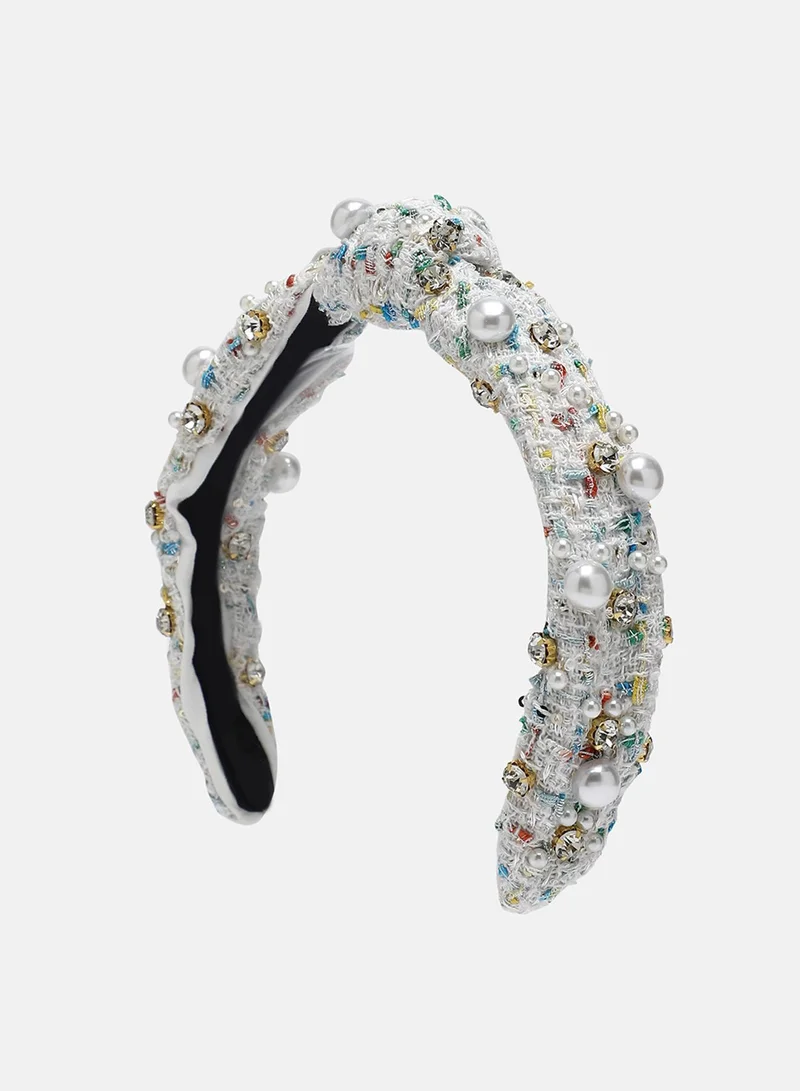Sohi  The Tweed Knot Hairband for Women | Best Price UAE