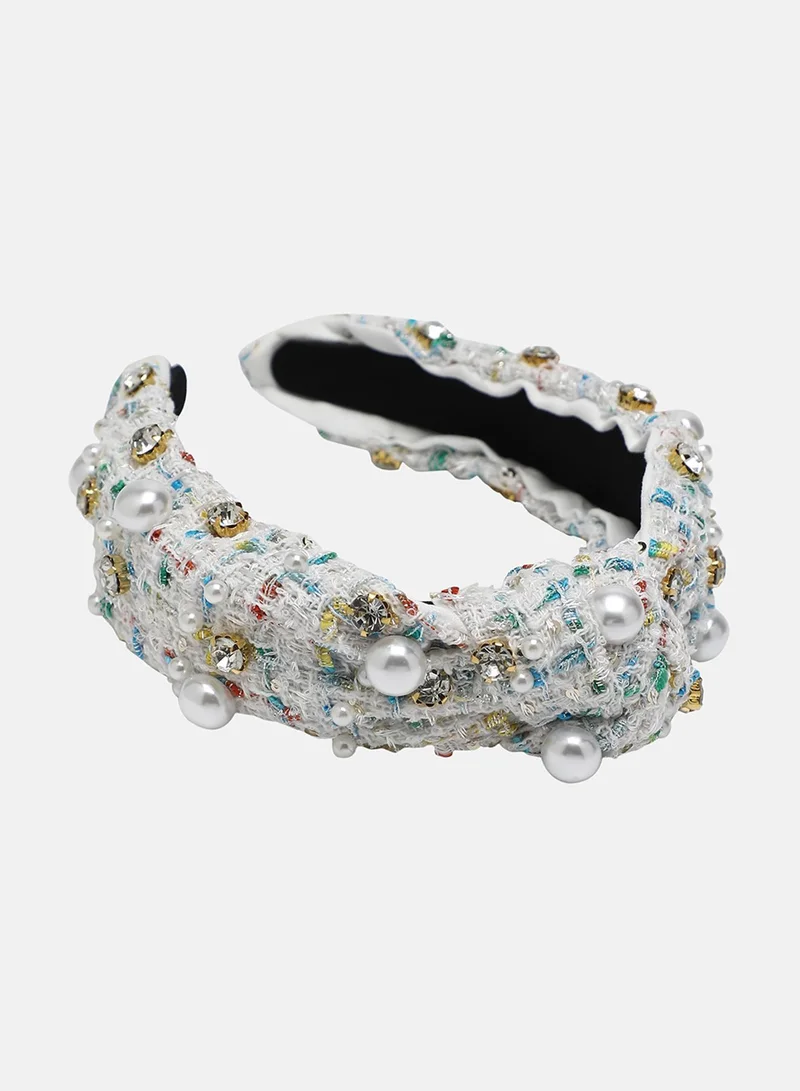 Sohi  The Tweed Knot Hairband for Women | Best Price UAE