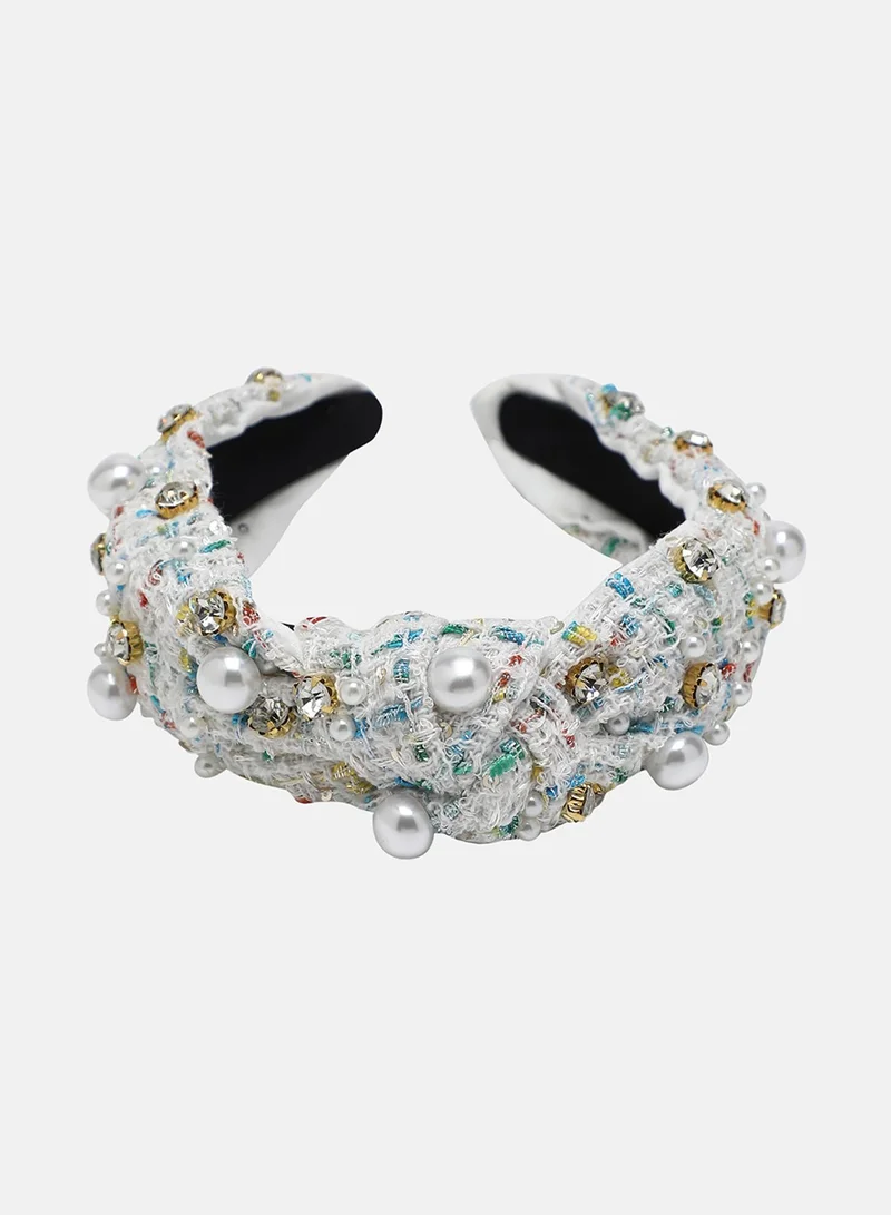 Sohi  The Tweed Knot Hairband for Women | Best Price UAE