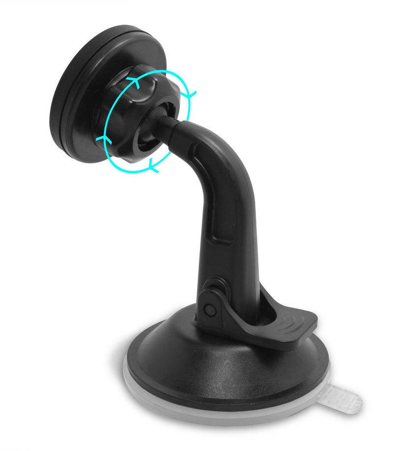 TechMatte Car Phone Mount Magnetic-Dashboard Mounted Car Phone Holder-Universal Smartphone Compatibility with Strong Magnetic Technology (Black), Portable Electronic Device Mount - Image 4