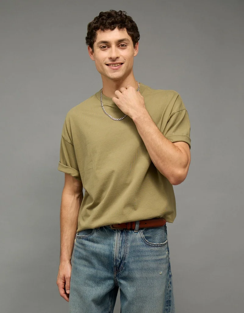 American Eagle AE Short-Sleeve Dip-Dye Graphic T-Shirt
